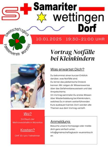 Vortrag Nothelferkurs Kleinkind